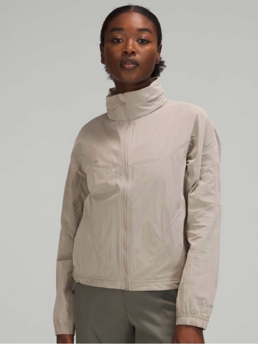 Lululemon Lightweight Hooded Jacket Grey Riverstone 12